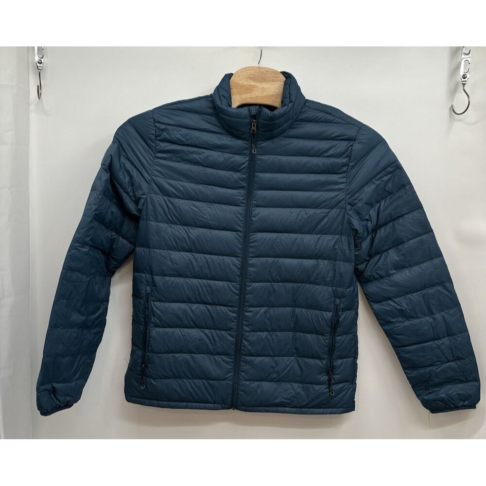 32 Degrees Heat Down Puffer Jacket Men's Medium Full Zip Lightweight Insulated
